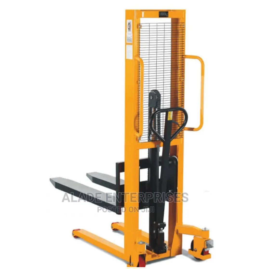 1ton Capacity Hydraulic Manual Stack Lifter 1600mm With Legs