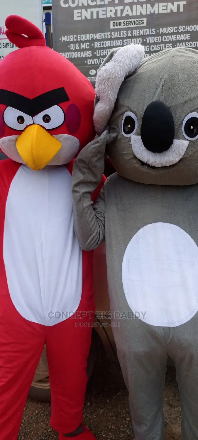 Bird and Koala Mascots