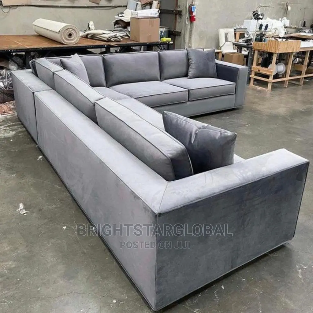 High Quality Velvet Lshape Sofa Chair