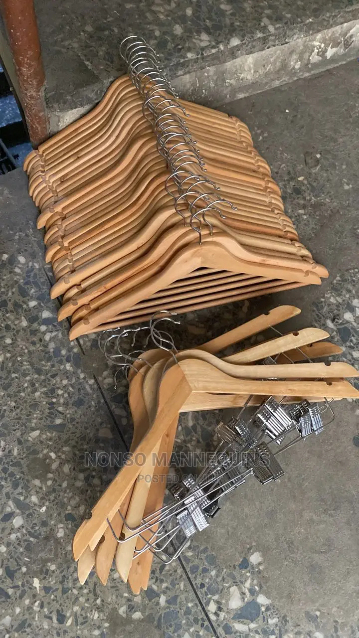 Wooden Hangers for Clothes Displays