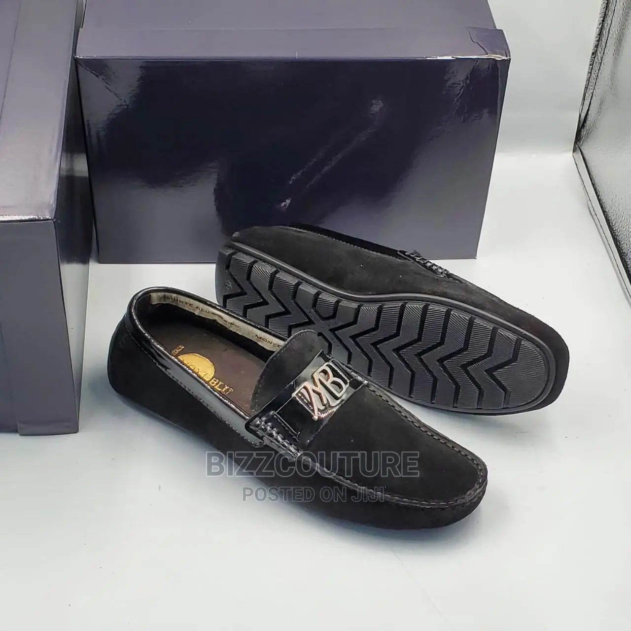 Original Italian MONT BLU Black Loafers Available Instore