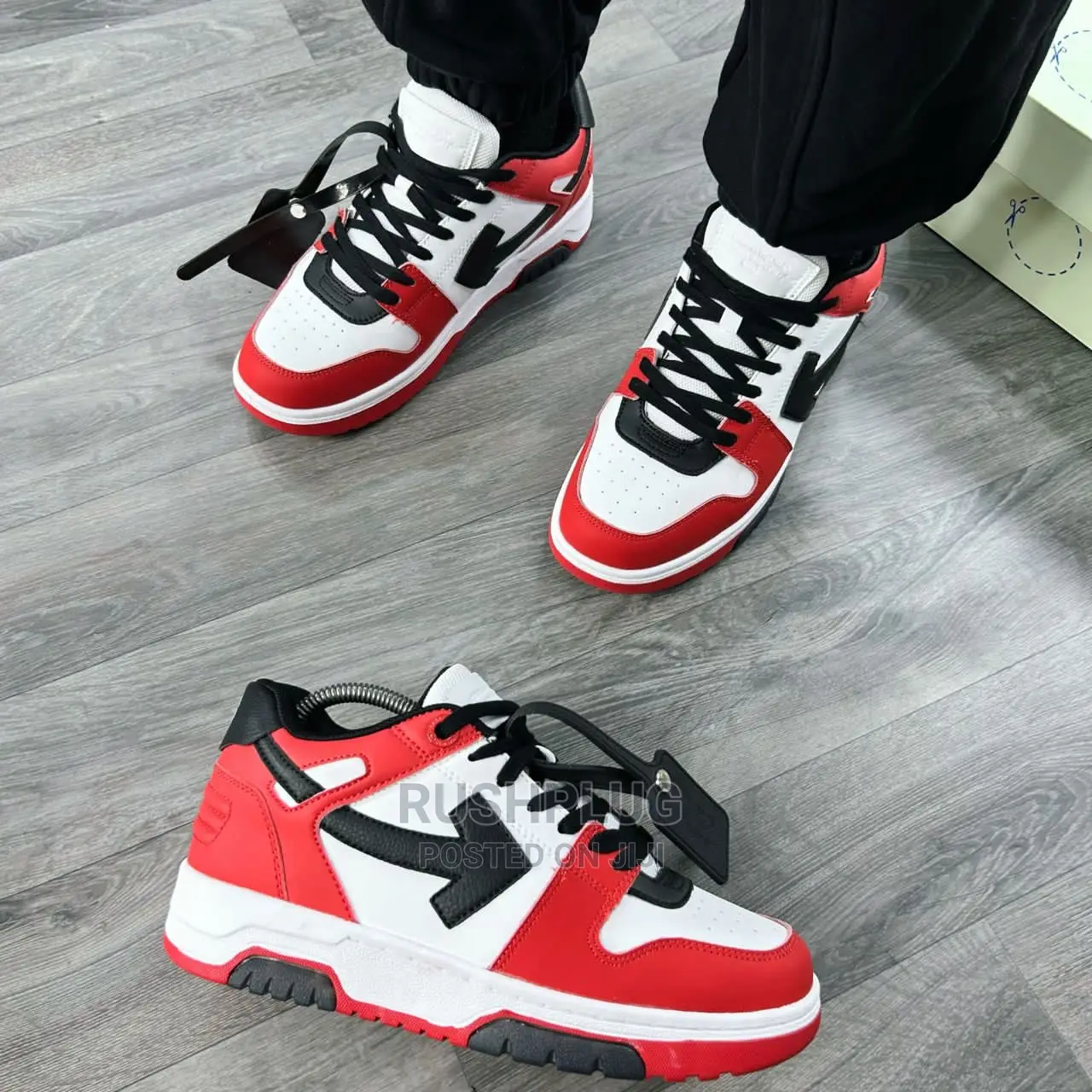 New Off-white Out Of Office “Ooo” Low Tops Sneakers