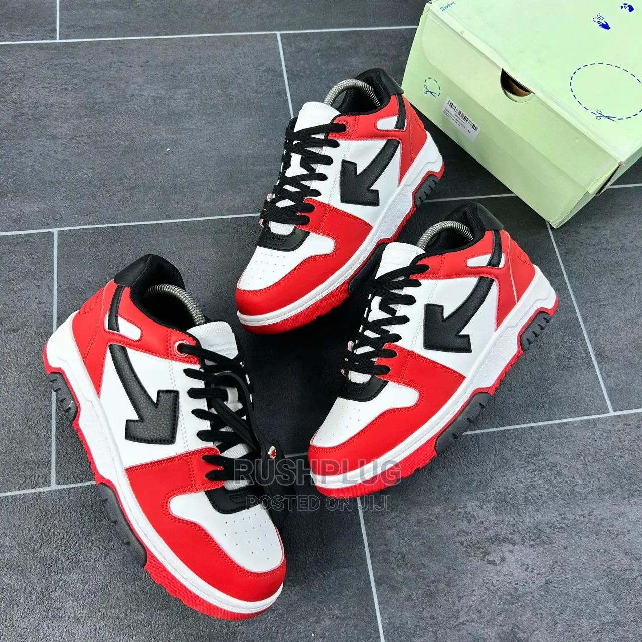 New Off-white Out Of Office “Ooo” Low Tops Sneakers