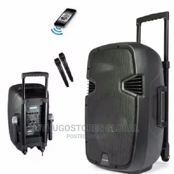 8" PA Amplifier With Wireless Mics. USB,SD,Bluetooth