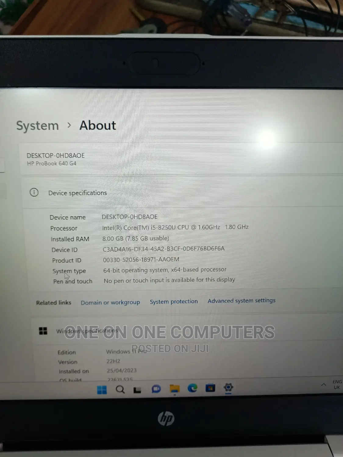 Laptop HP ProBook 640 G4 8GB Intel Core I5 SSD 256GB