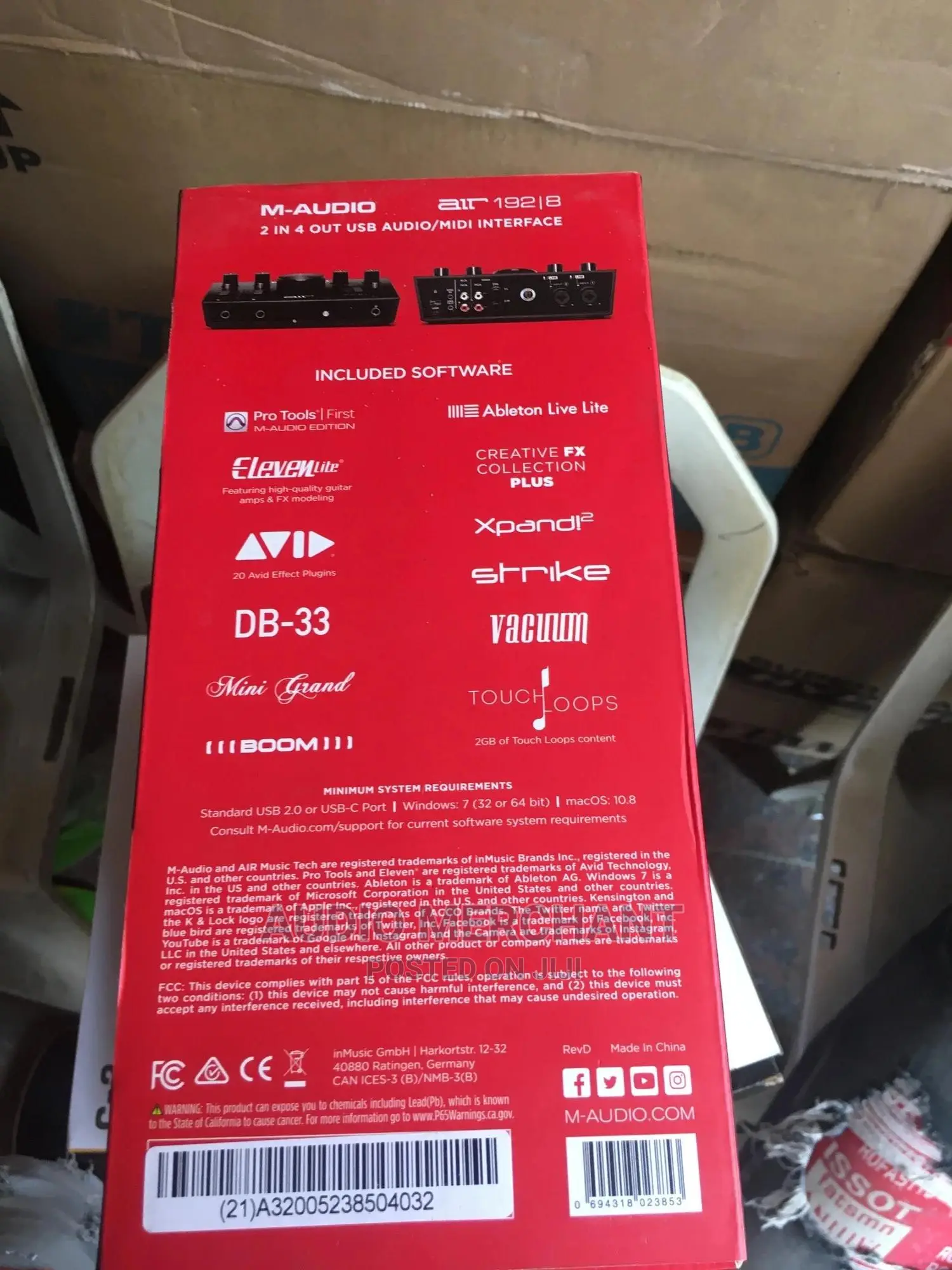 M-Audio Air 192/8 2 in 4 Out Sound Card