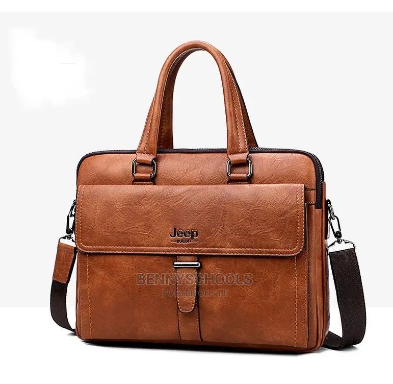 Original Jeep Leather Office, Laptop and Business Bag