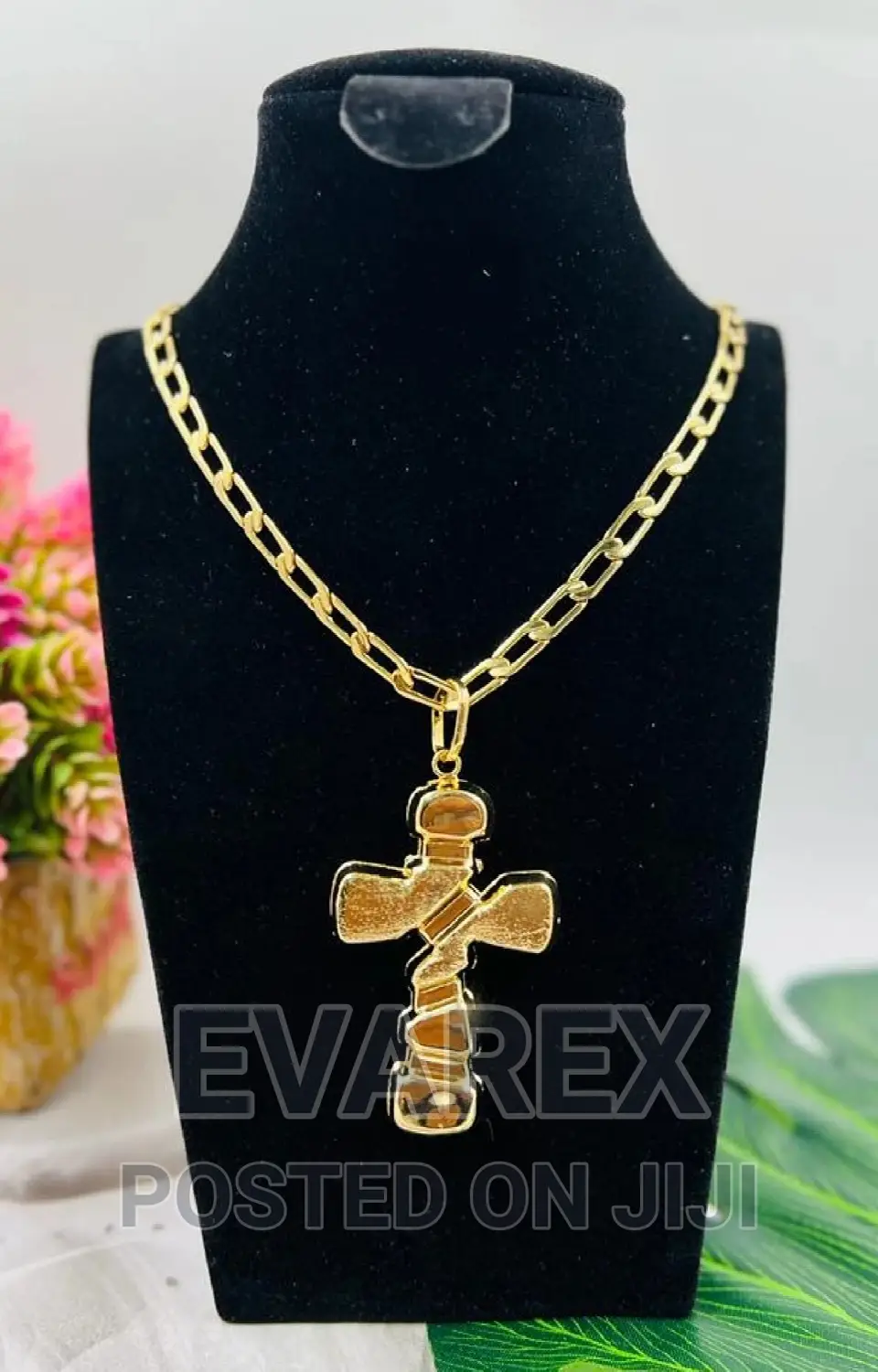 Cuban Men Necklace With Pendant, Non Tarnish.
