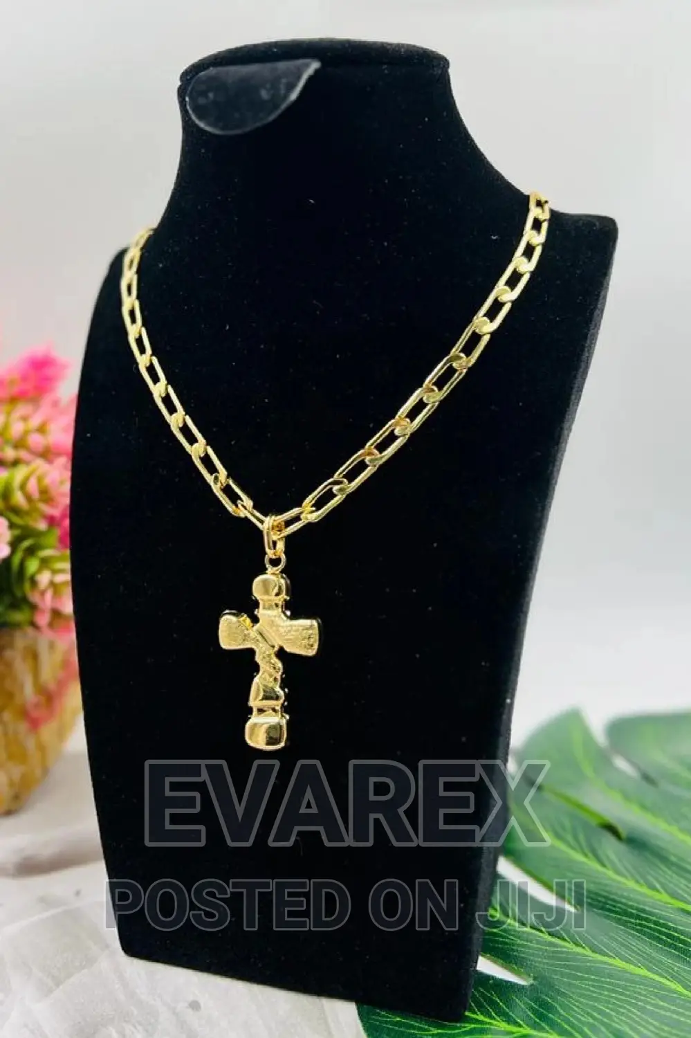 Cuban Men Necklace With Pendant, Non Tarnish.