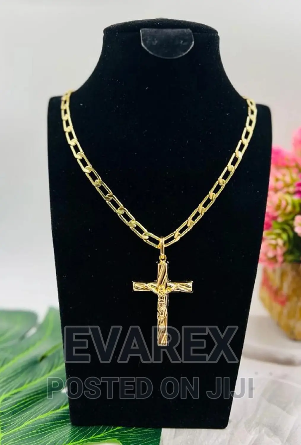Cuban Men Necklace With Pendant, Non Tarnish.