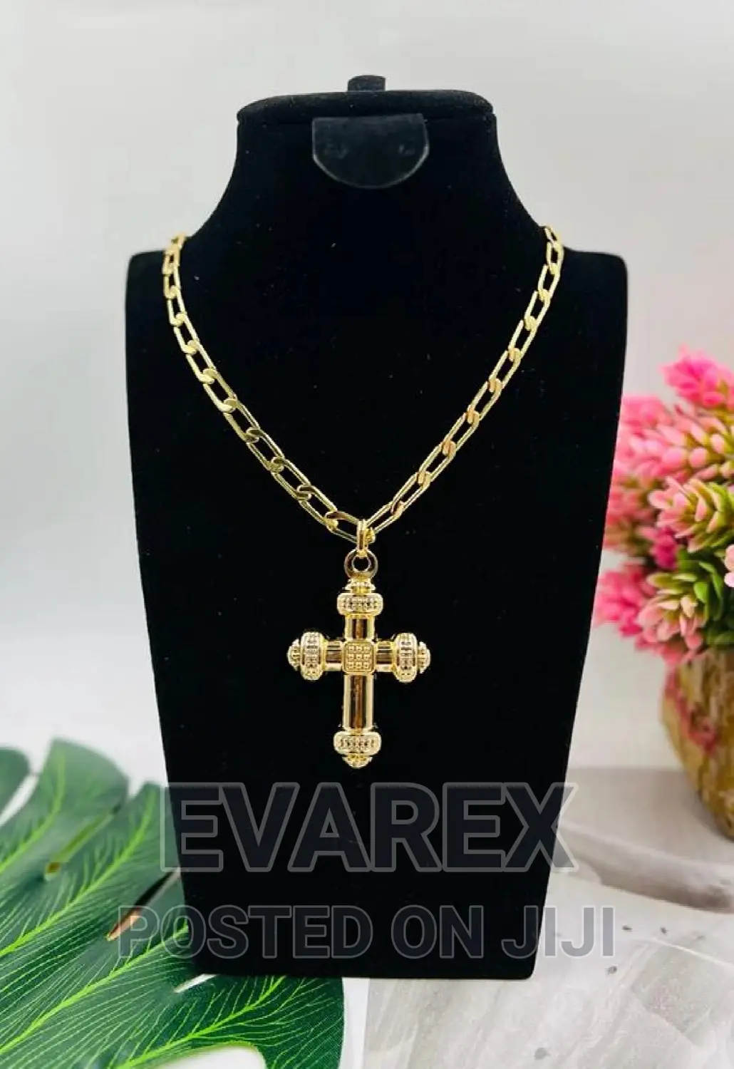 Cuban Men Necklace With Pendant, Non Tarnish.