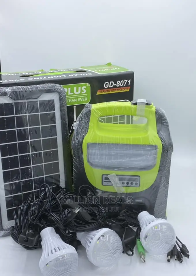 Solar Lighting Kit With Fm Radio USB Bulbs and Bluetooth