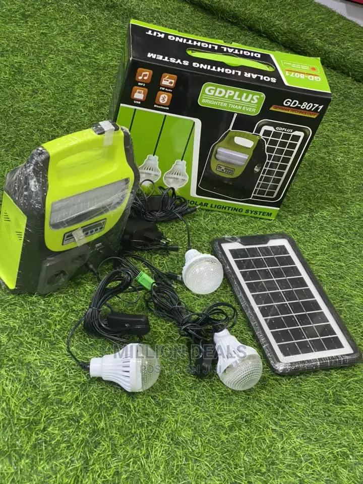 Solar Lighting Kit With Fm Radio USB Bulbs and Bluetooth