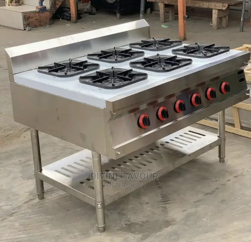 6burner Gas Cooker With Undershelf