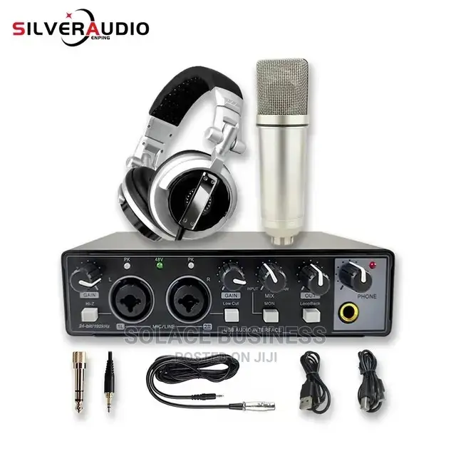 GAX-MD22P Audio Interface Mixer Soundcard + Mic + Headset