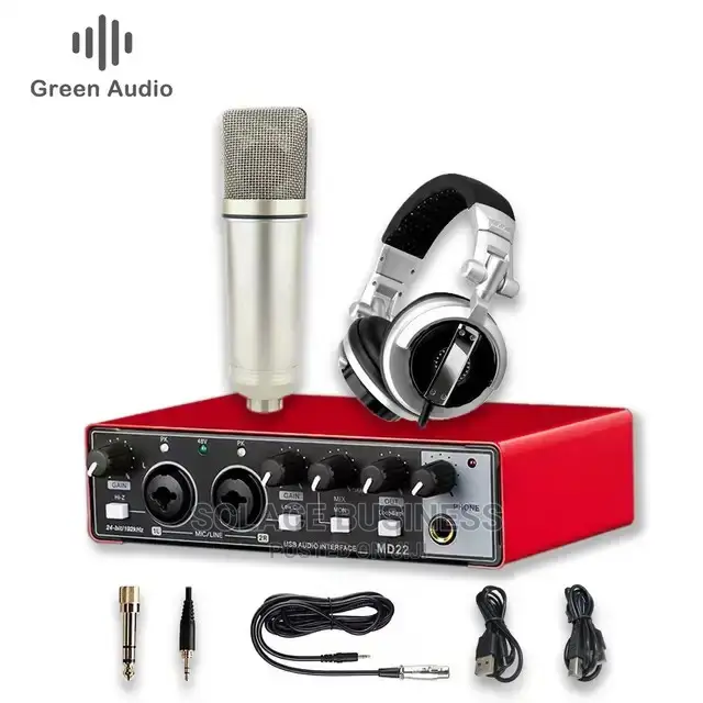 GAX-MD22P Audio Interface Mixer Soundcard + Mic + Headset