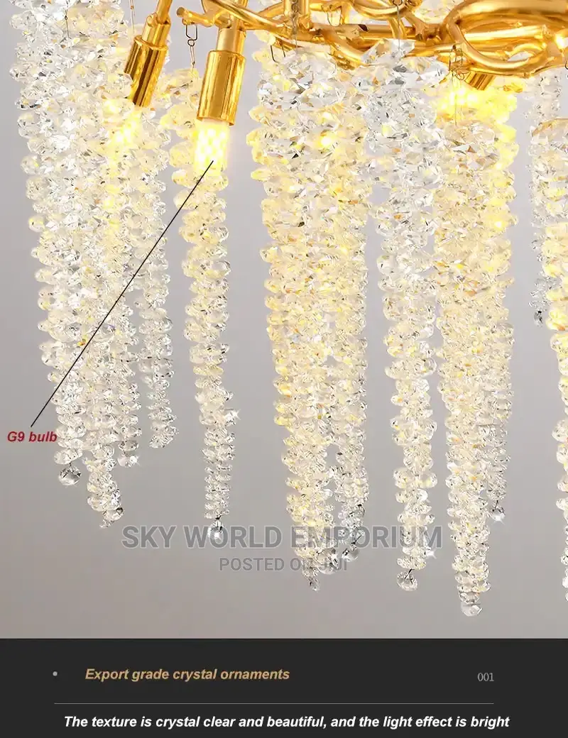 Morden Art Crystal Chandeliers for Living Room