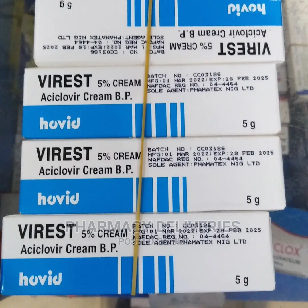 Virest Cream (Aciclovir) Treatment of Sore Genital Warts