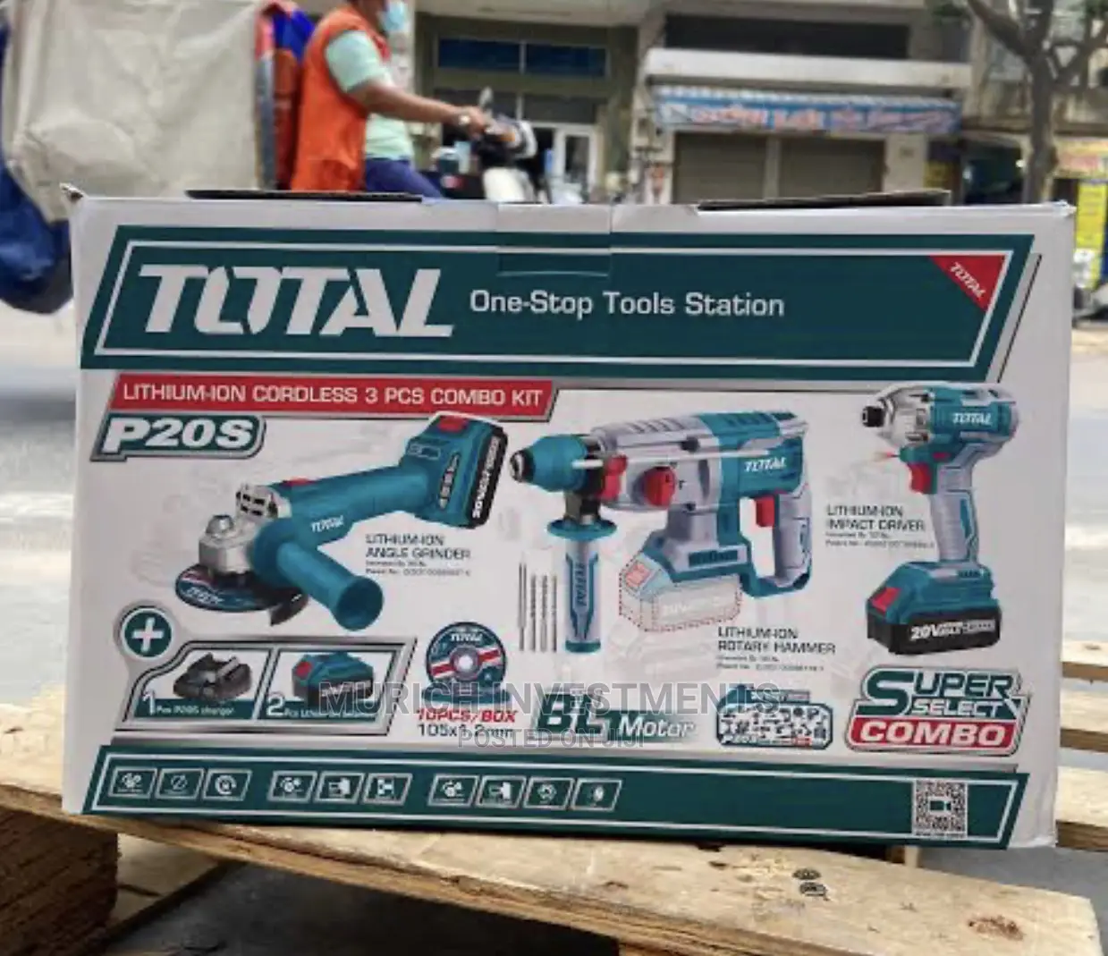 Total Cordless Brushless 3 in 1 Combo Set