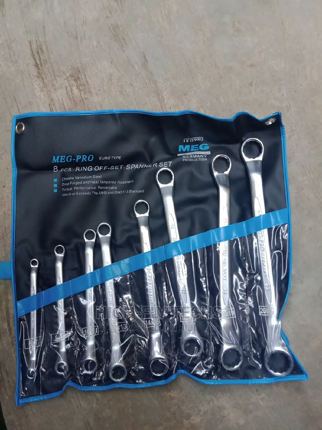 8-PCS Ring Off-Set Spanner Set 6-22mm