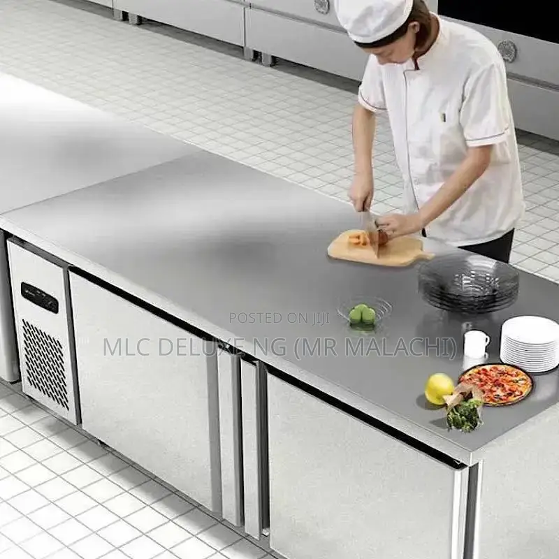 2 Doors 5ft Stainless Under Counter Refrigerator/Counter Top