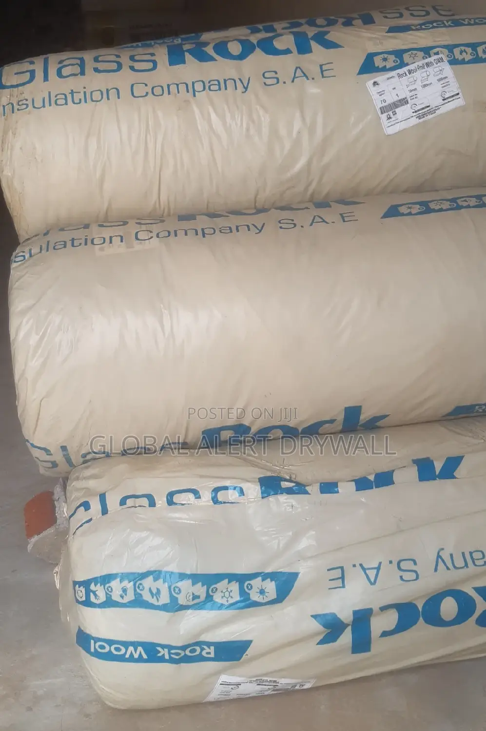 Glassrock Rockwool With Wiremesh.