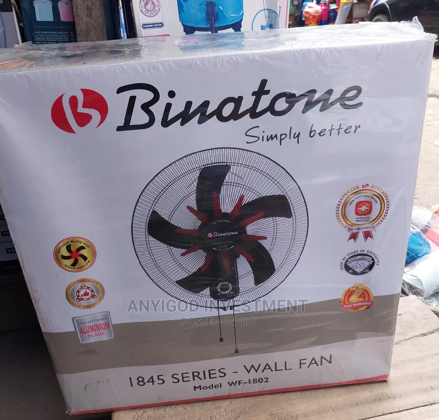 Binatone Wall Fan WF-1802