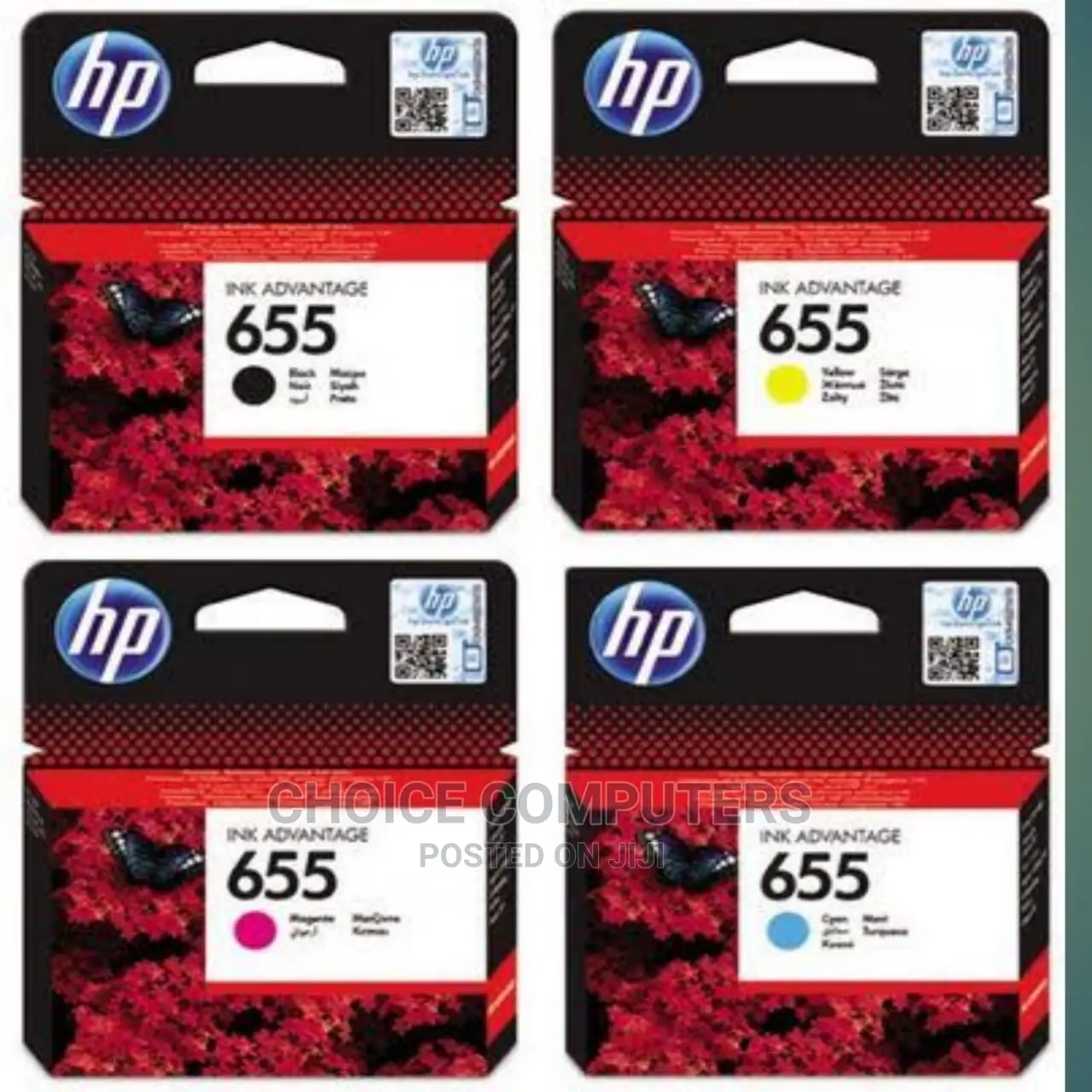 HP 655 Magenta/Cyan/Yellow Ink Cartridges