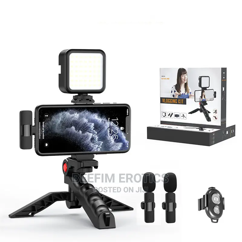 Vlogging Kit Vlog Kit Selfie Stick Bluetooth Phone Tripod Stand