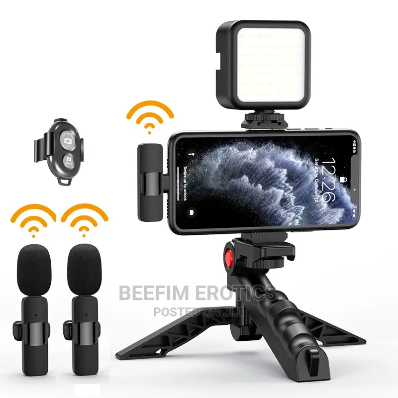 Vlogging Kit Vlog Kit Selfie Stick Bluetooth Phone Tripod Stand