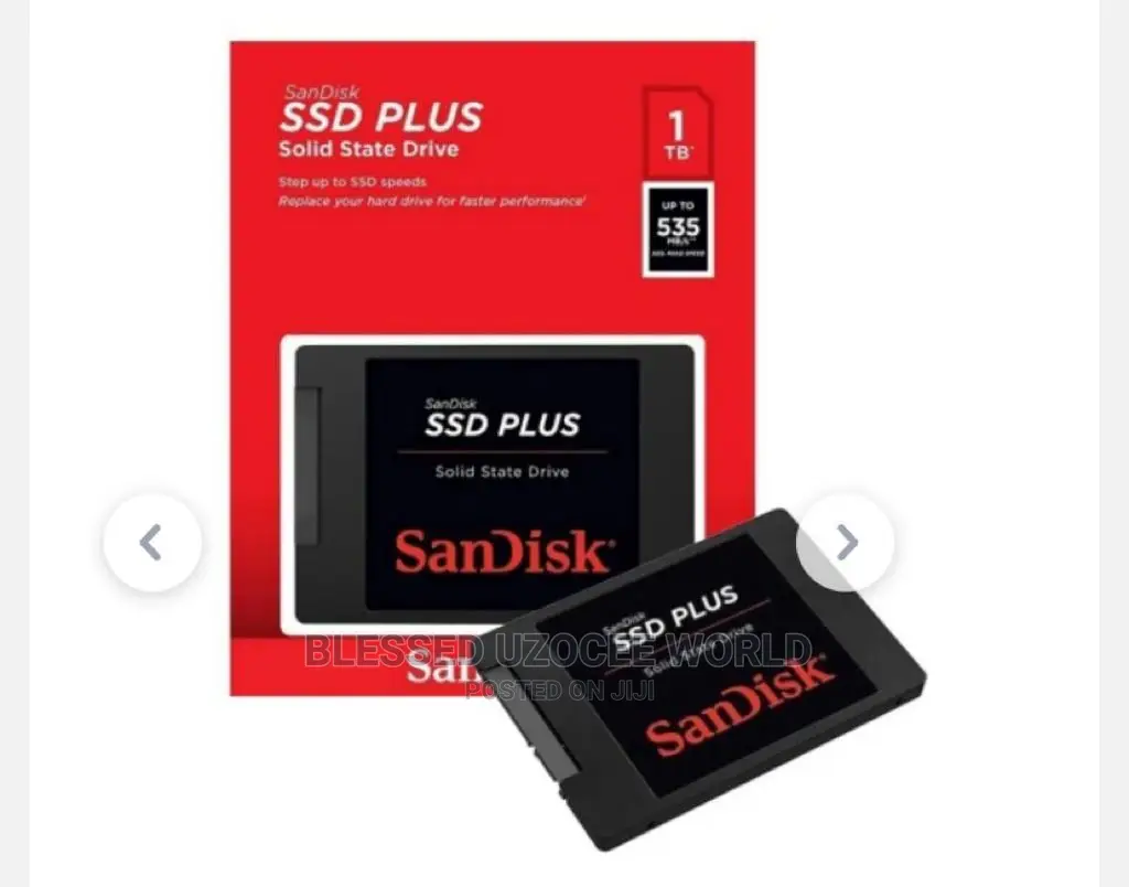 1TB Sandisk SSD Plus Memory Storage