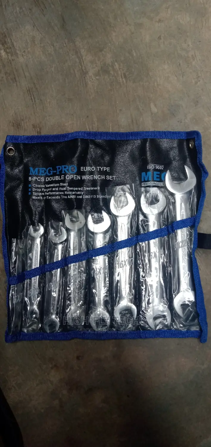 8-pcs Double Open Wrench Set