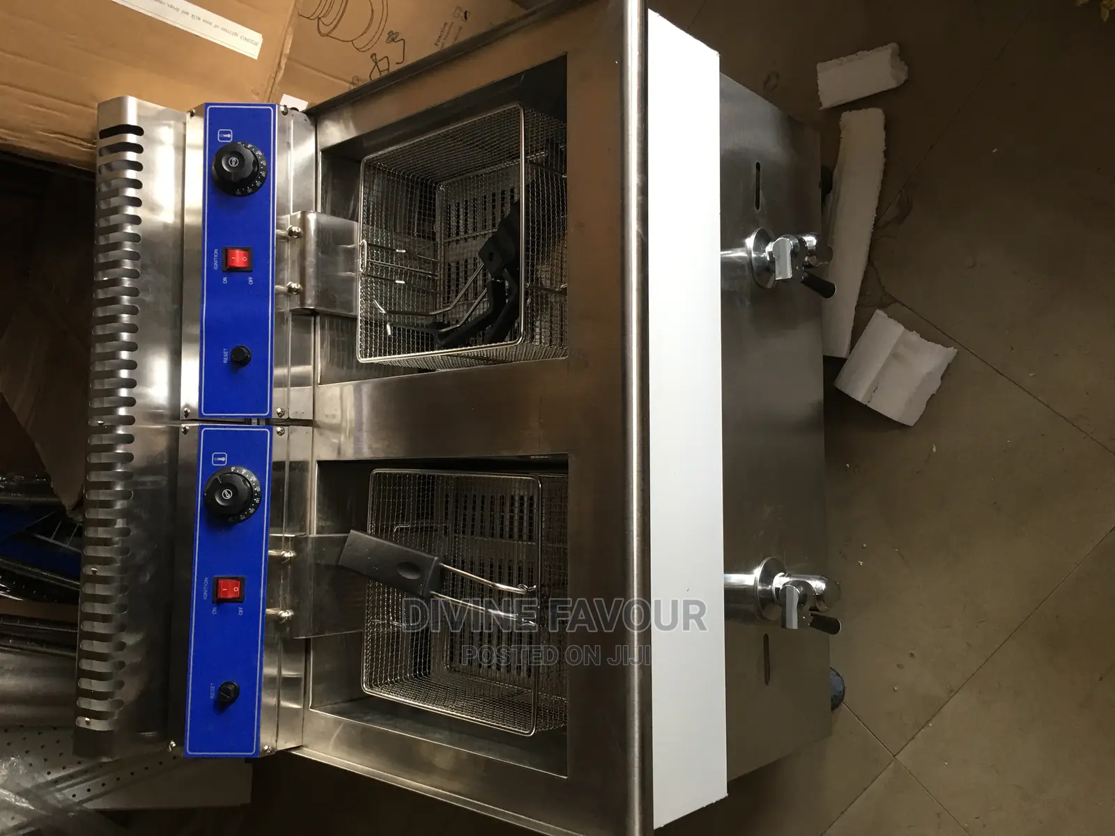 Electric Deep Fryer Double Basket With Tap