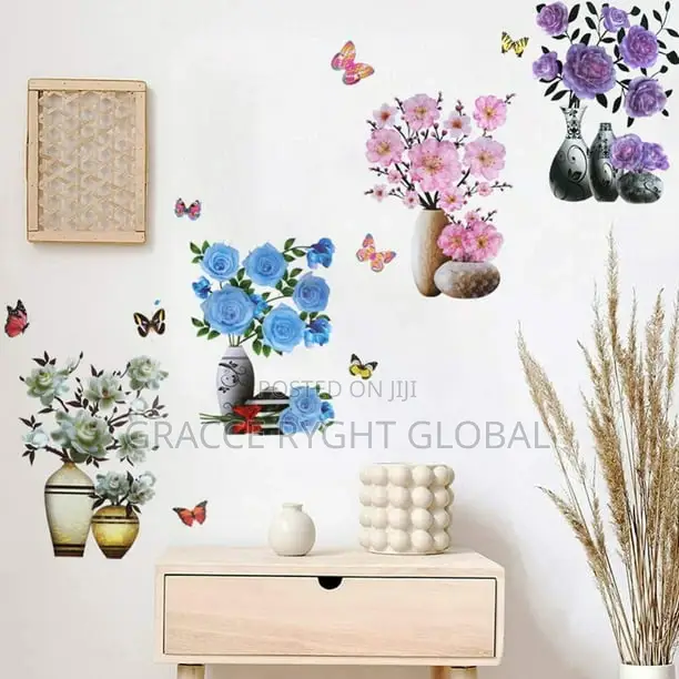 3d Flower Vase Wallpaper