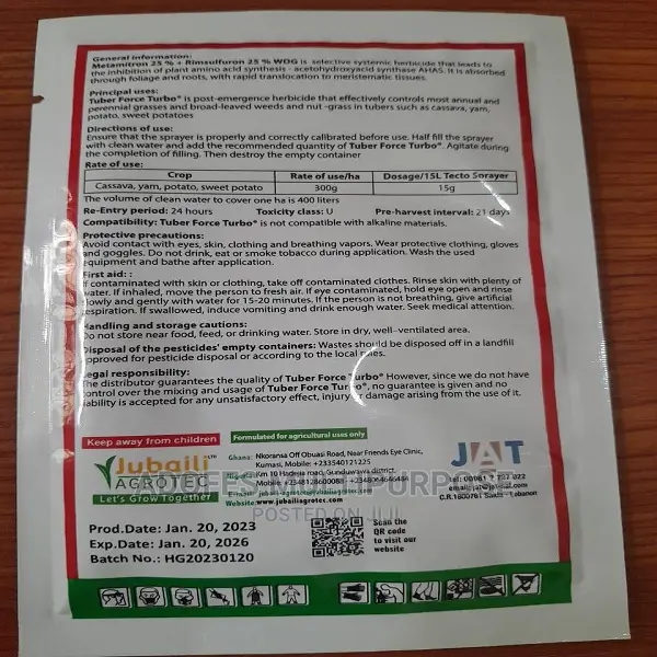 Tuber Force Herbicide | Post-Emergence 15G