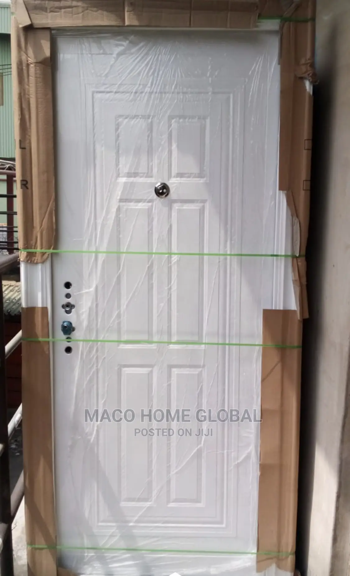 3ft by 7ft White Steel Door