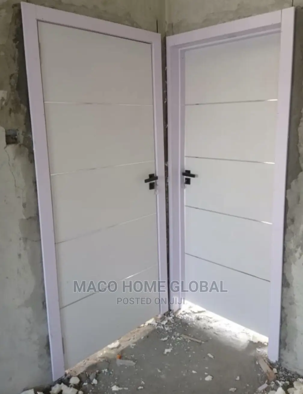 840 HDF Wooden Door White Color