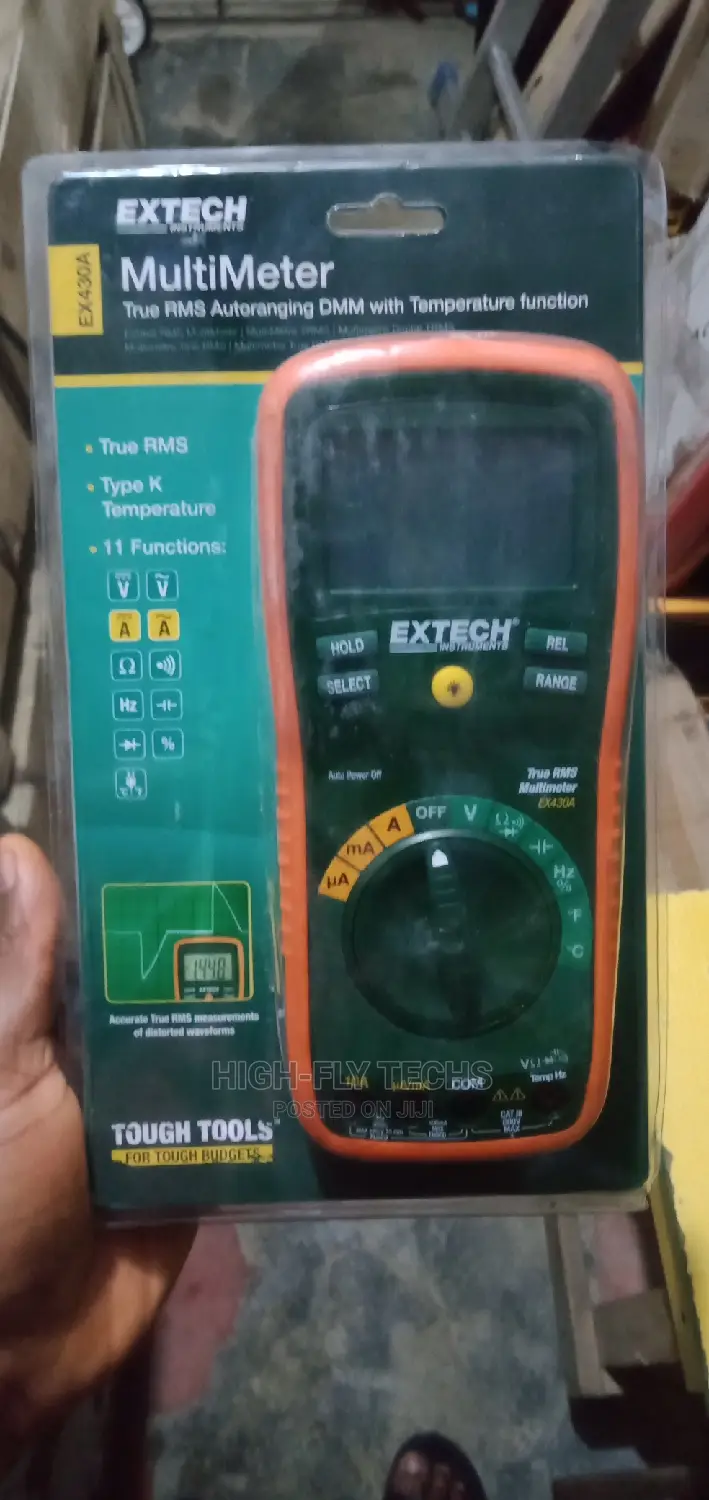 Extech True-RMS Auto Ranging Professional Multimeter, 600v