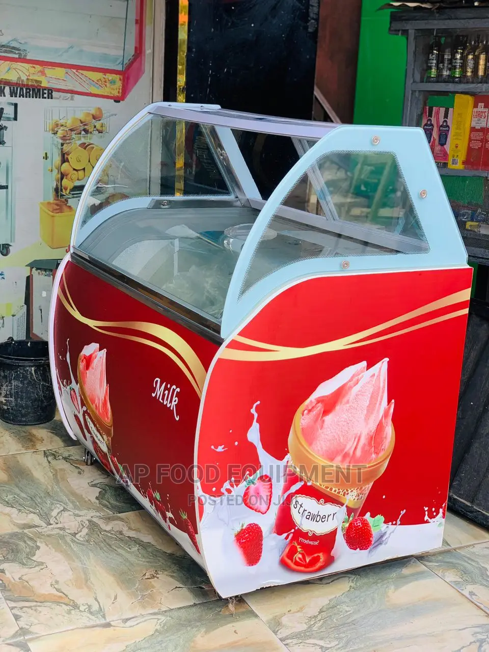 Ice Cream Display Chiller 12pan (Lollipop )
