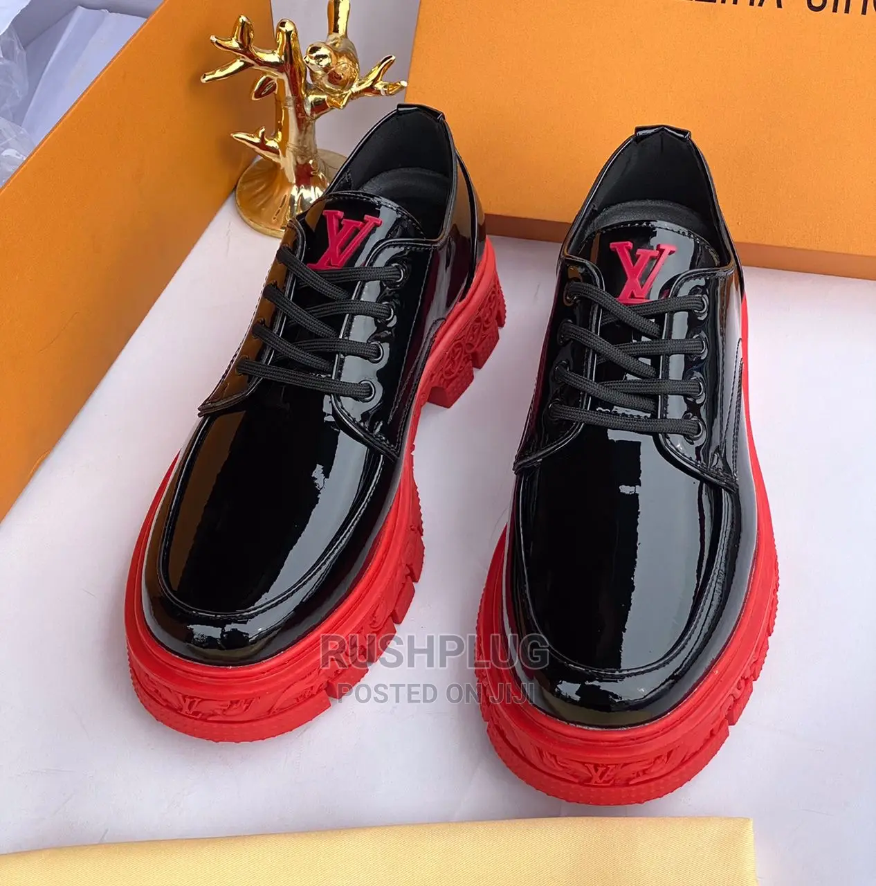 Luxury Premium Louis Vuitton Red Sole Shoe