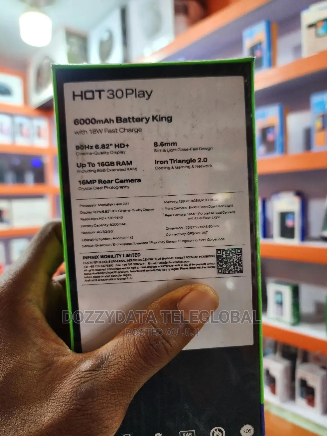New Infinix Hot 30 Play 128 GB