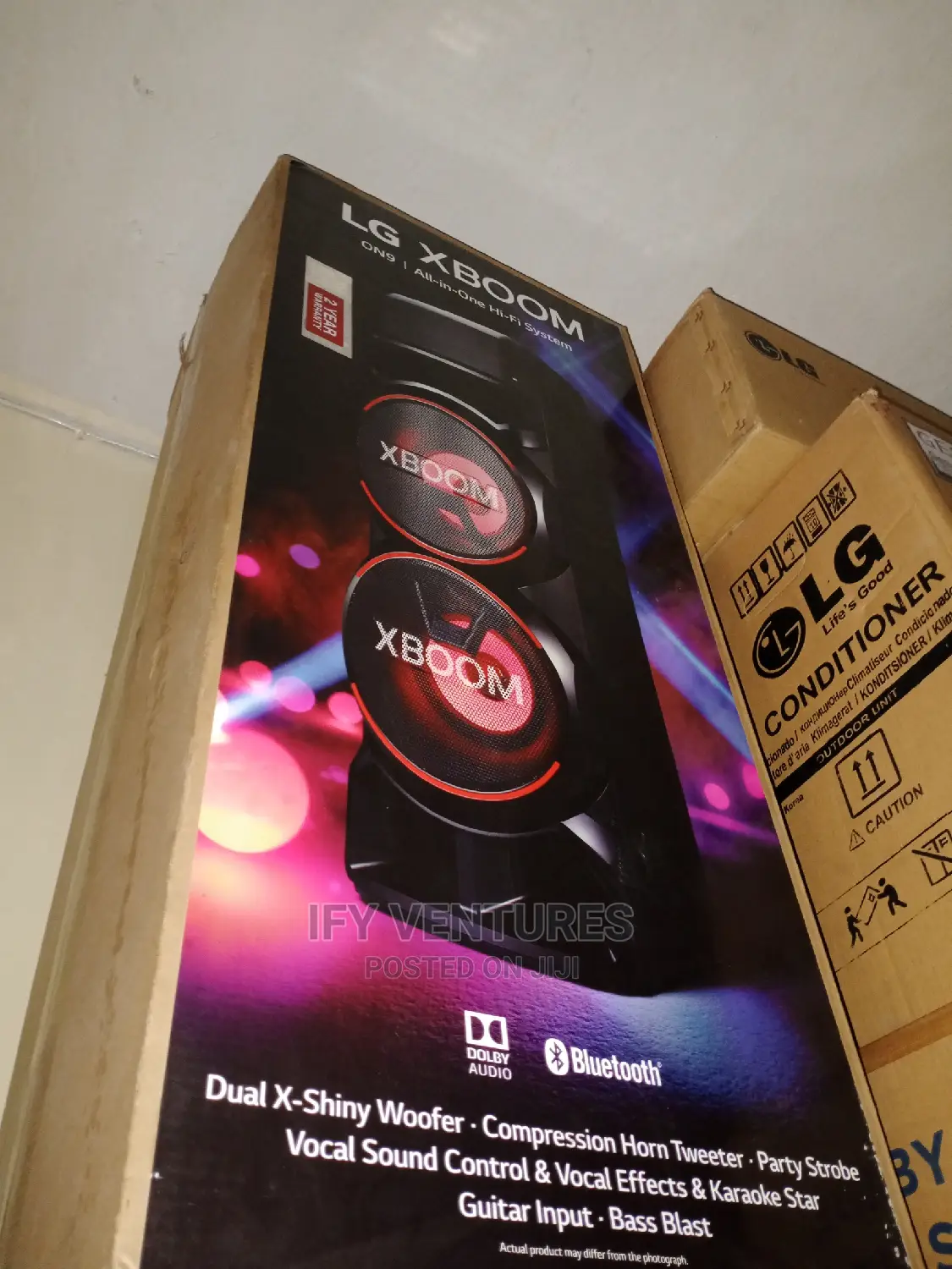 LG Hi Fi System, Xboom 1800 Watts. Multiple Bluetooth.
