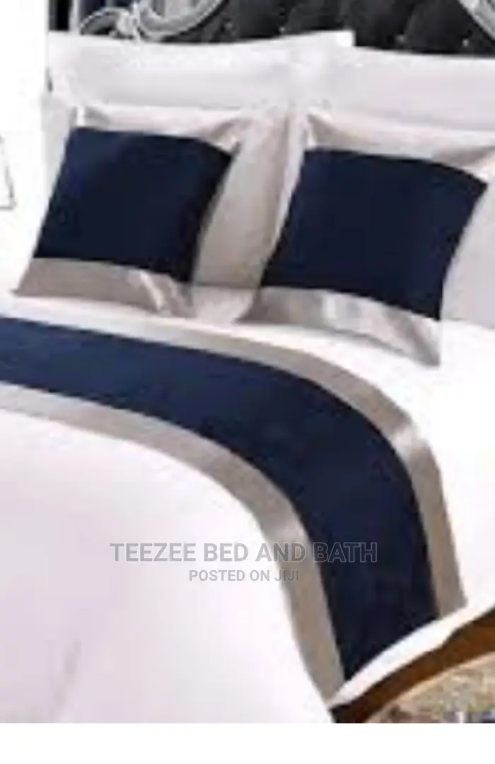 Cotton White Duvet Sets With Bed Throws