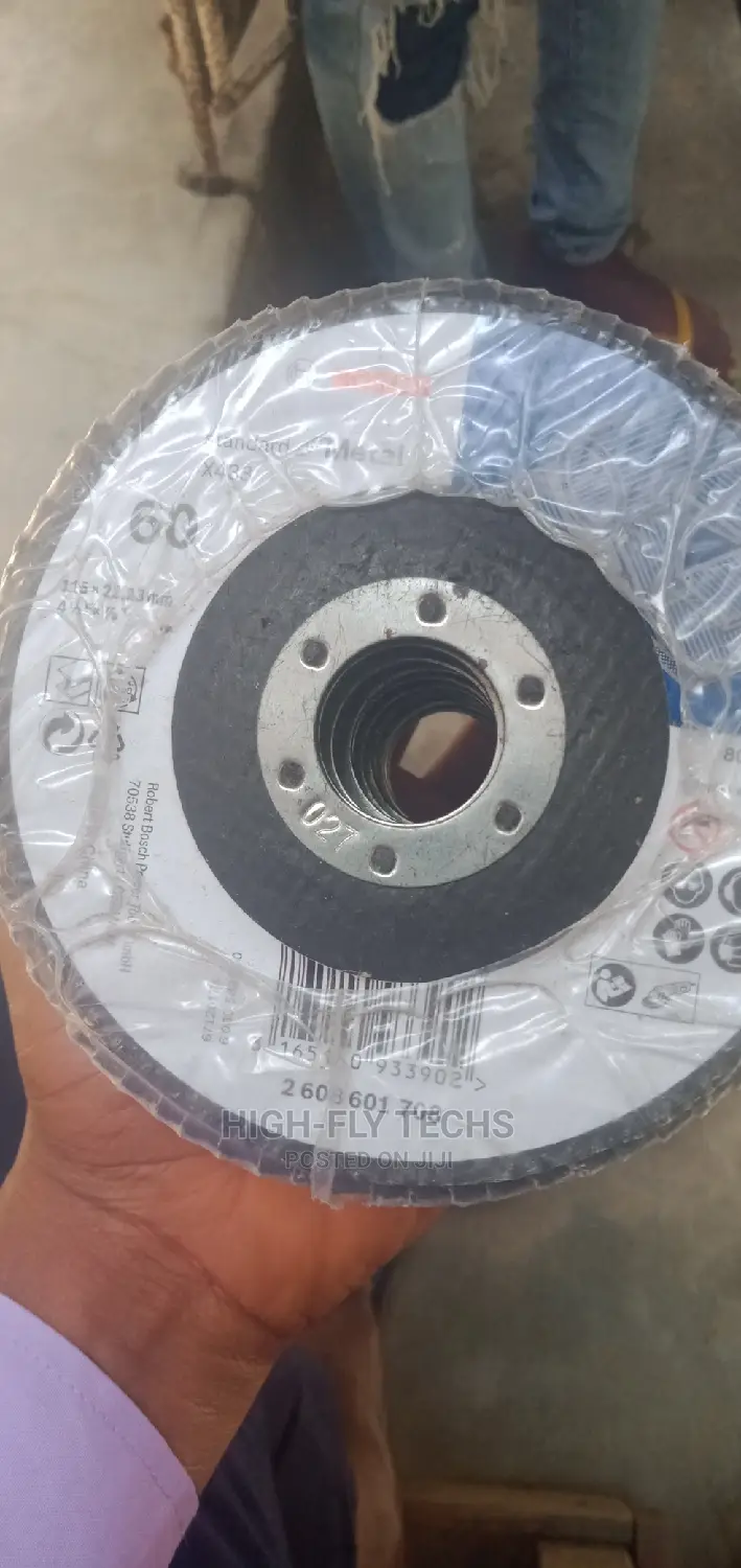 Flap Disc for Metal 115 Mm, 22.23 Mm, 60 Grit - 10pcs