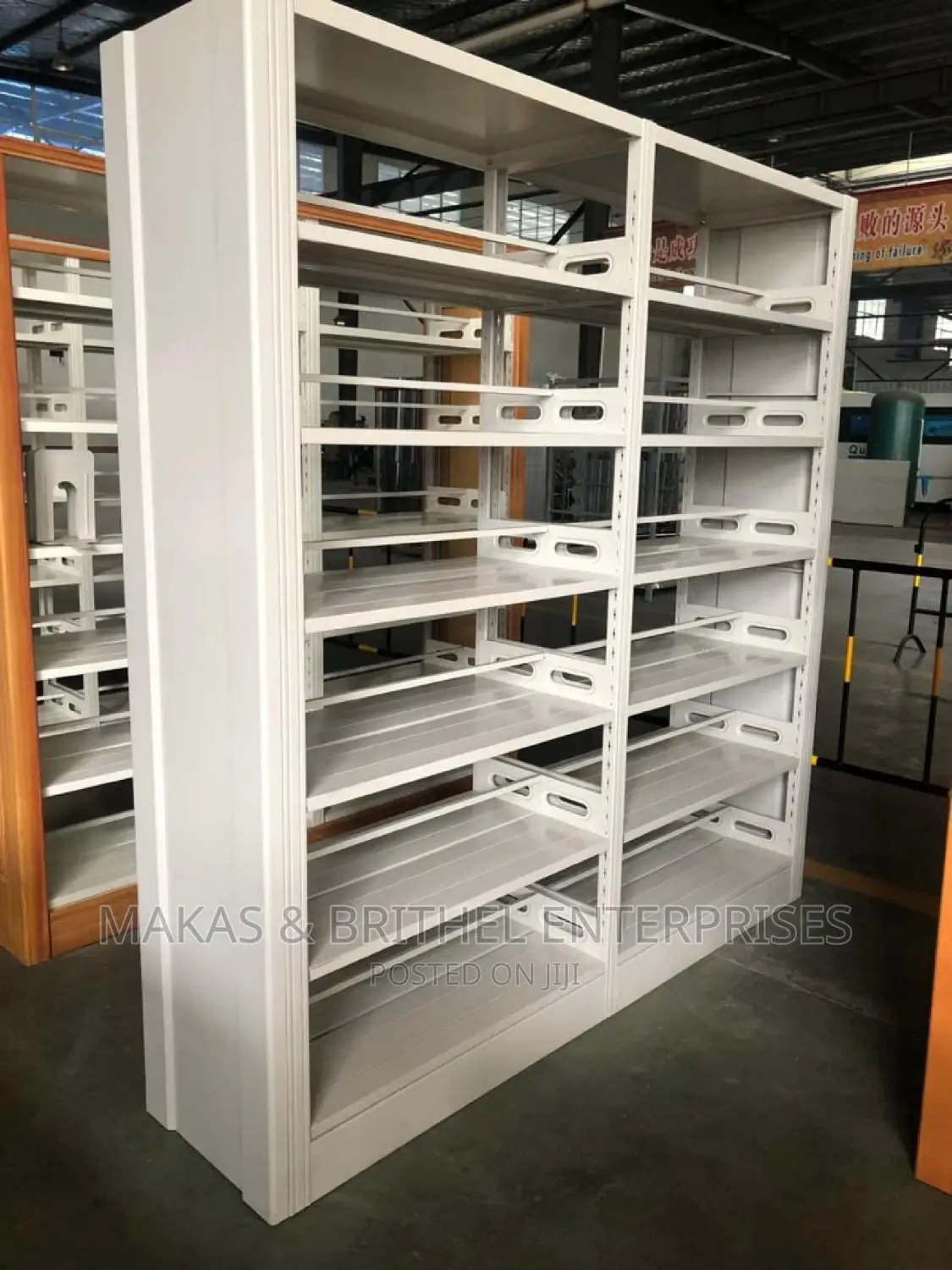 Double Metal Library Shelves