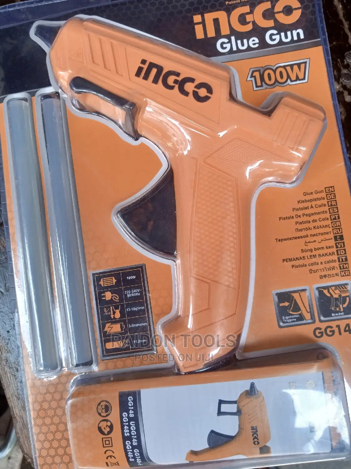 Hot Glue Gun Ingco, 100w