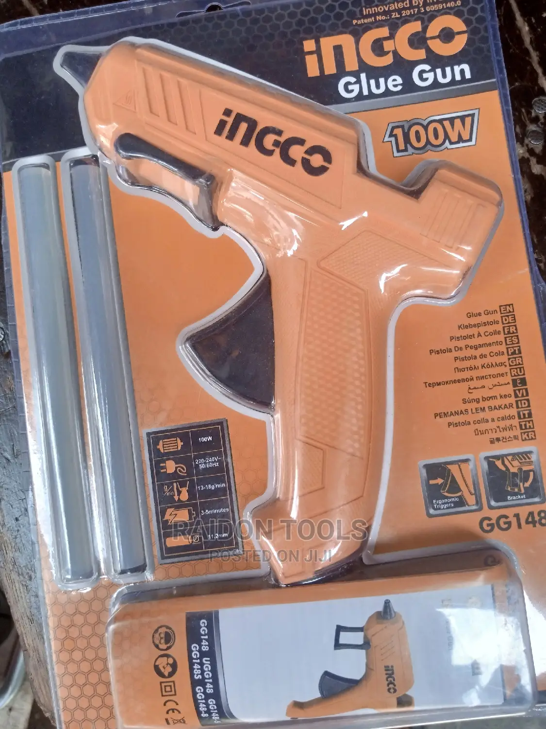 Hot Glue Gun Ingco, 100w