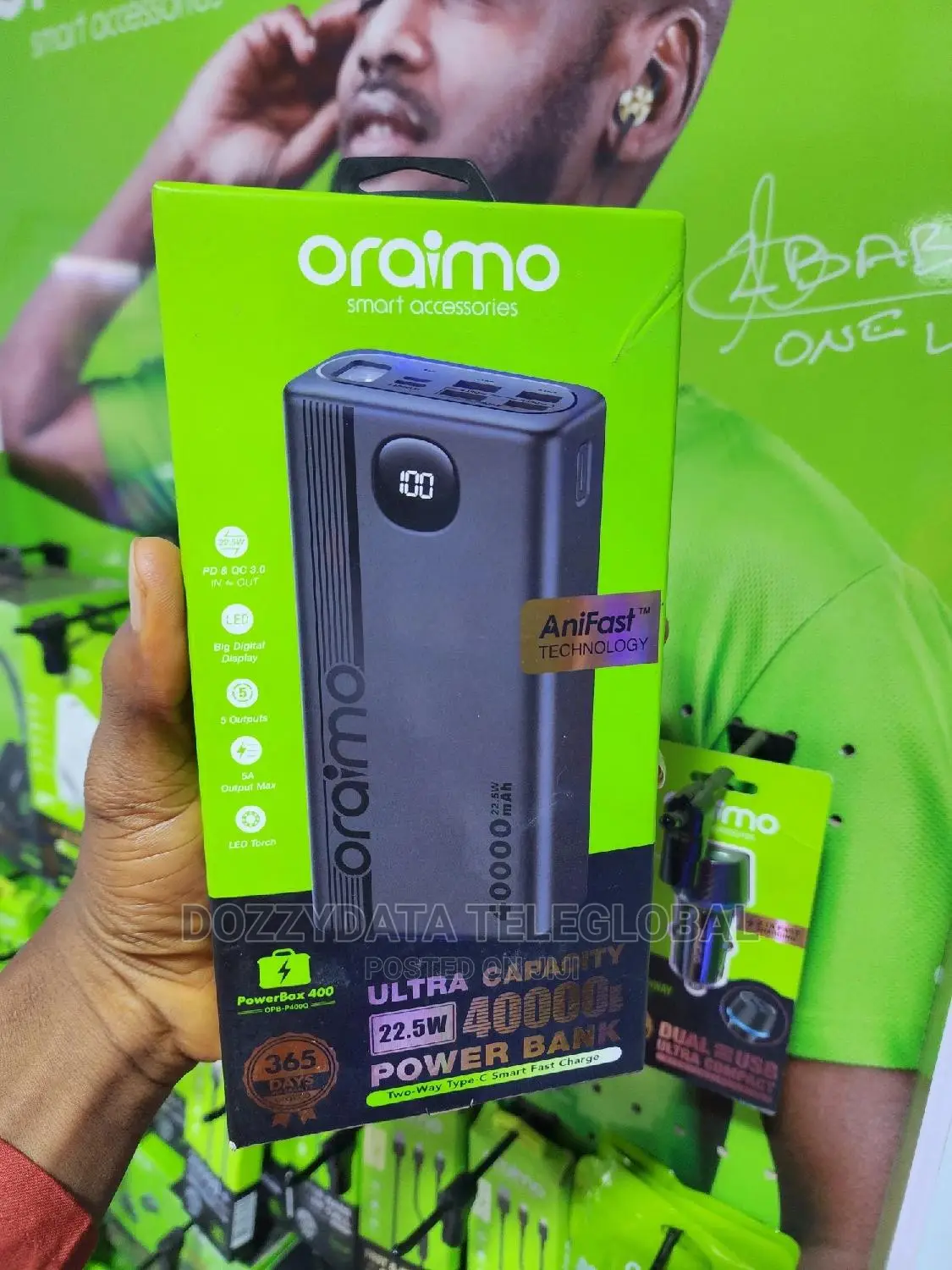 Oraimo- 40000mah Powerbank -P400q