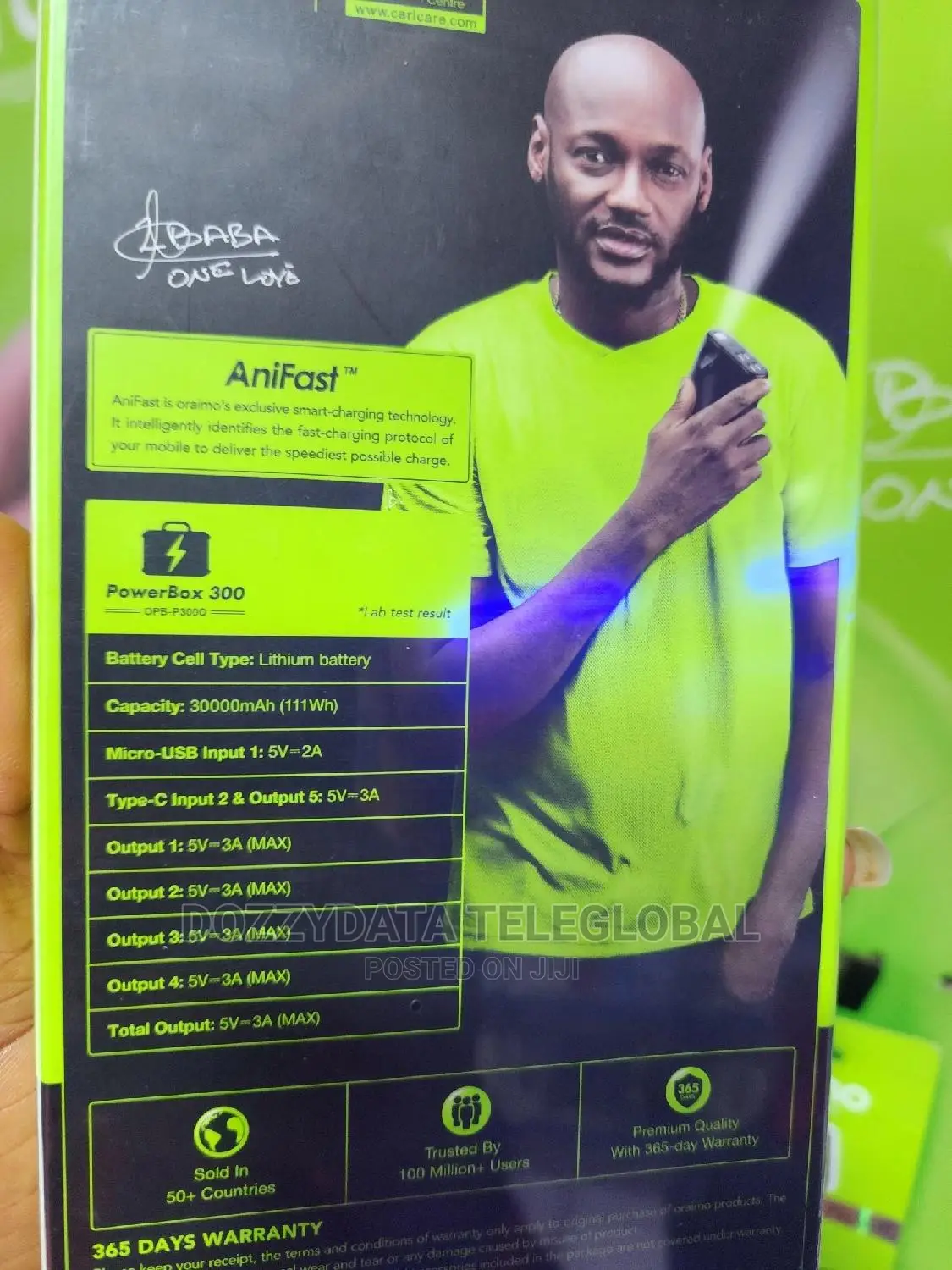 Oraimo 30000mah Superior Quality 2way Ultra Fast Power Bank