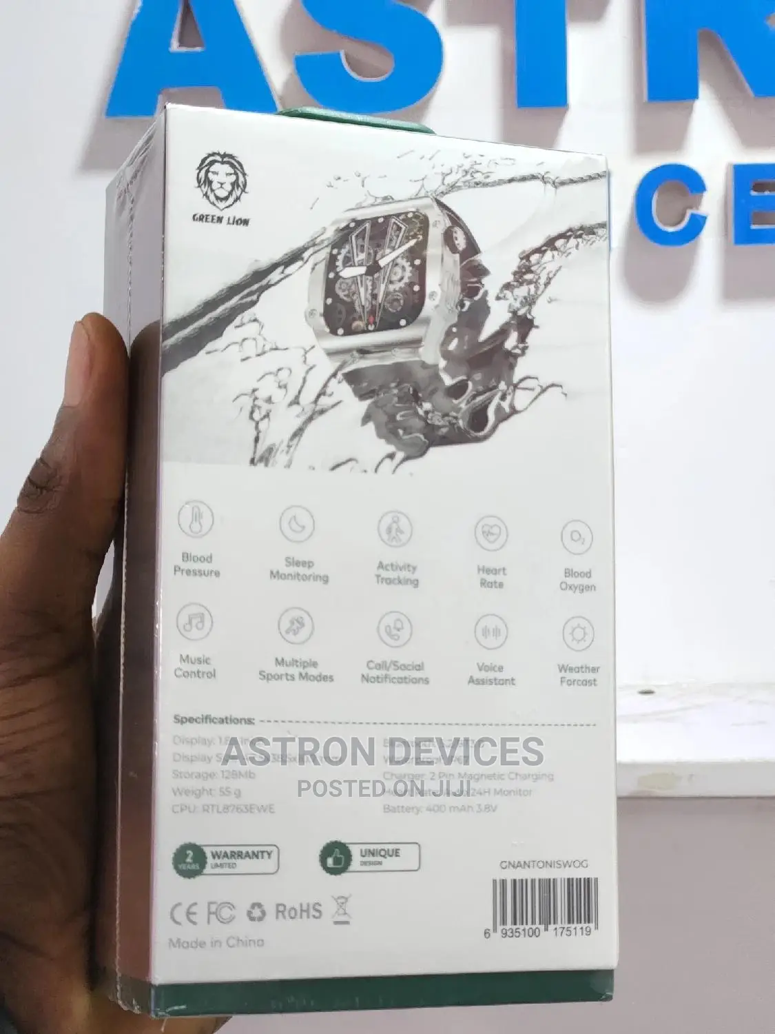 Green Lion Antonio James Smartwatch